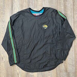 Vintage 90s Nike NFL Jacksonville Jaguars Black Pullover Windbreaker Mens Medium
